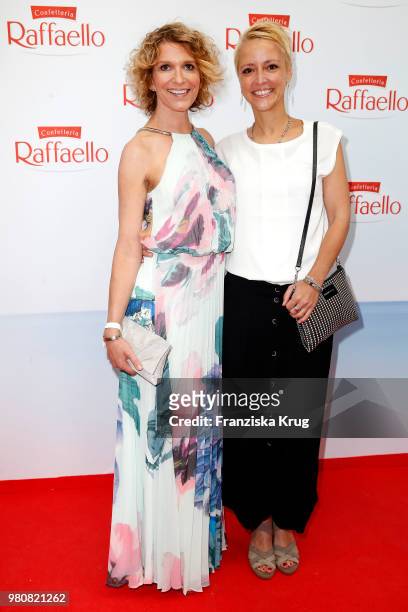 Heike Kloss and Alexia Osswald during the Raffaello Summer Day 2018 to celebrate the 28th anniversary of Raffaello at Villa von der Heydt on June 21,...