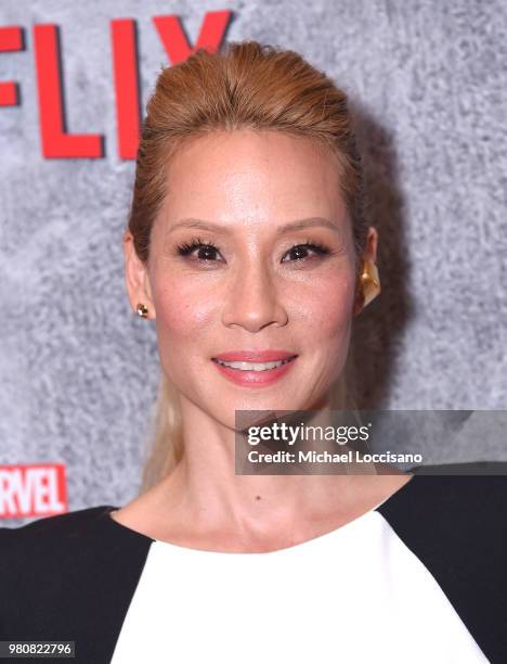 Lucy Liu attends the Netflix Original Series Marvel's Luke Cage Season 2 New York City Premiere on June 21, 2018 in New York City.