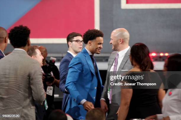 Jerome Robinson is selected thirteenth overall by the LA Clippers on June 21, 2018 at Barclays Center in Brooklyn, New York. NOTE TO USER: User...