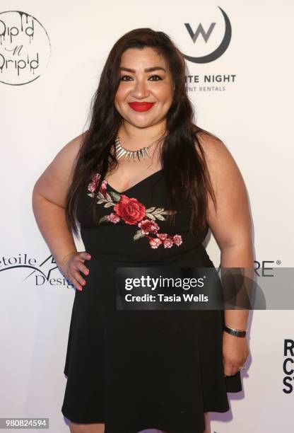 Adrianna Veliz attends Kollectin Fashion Jewelry pop-up night on June 21, 2018 in Los Angeles, California.