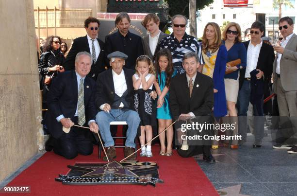 Tom LeBonge, Mark Canton, Viggo Mortensen, Dennis Hopper, Galen Hopper Henry Lee Hopper, Jack Nicholson and Leron Gubler as well as other family and...