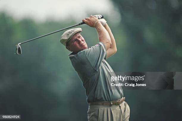 John Daly of the United States during the 79th PGA Championship golf tournament on 15 August 2001 at the Winged Foot Golf Club in Mamaroneck, New...