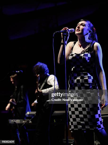 Lou Hickey of the Codeine Velvet Club performs at the The Hollywood Palladium on March 26, 2010 in Hollywood, California.