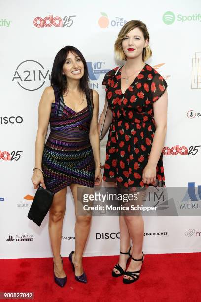 Clara Lofaro and Shannen Bamford attend the A2IM 2018 Libera Awards at PlayStation Theater on June 21, 2018 in New York City.