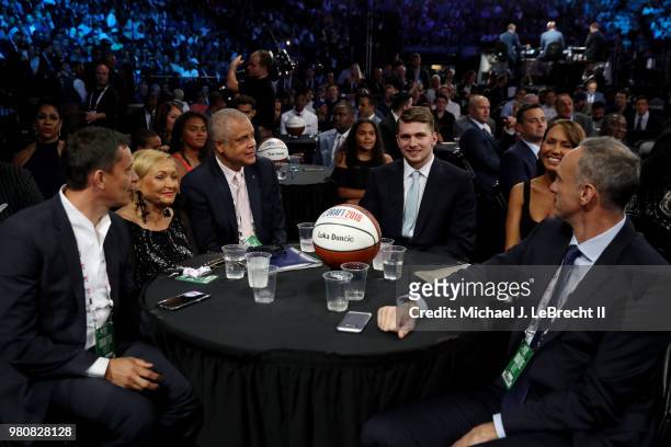 Draft prospect, Luka Doncic is seen on June 21, 2018 at Barclays Center during the 2018 NBA Draft in Brooklyn, New York. NOTE TO USER: User expressly...