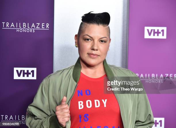 Presentor, actor Sara Ramirez attends VH1 Trailblazer Honors 2018 at The Cathedral of St. John the Divine on June 21, 2018 in New York City.