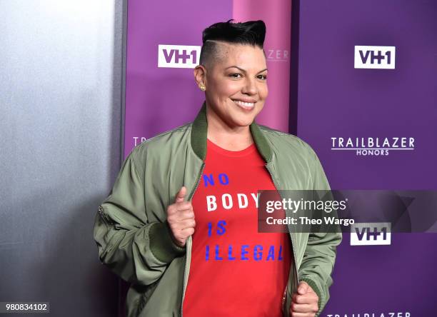 Presentor, actor Sara Ramirez attends VH1 Trailblazer Honors 2018 at The Cathedral of St. John the Divine on June 21, 2018 in New York City.