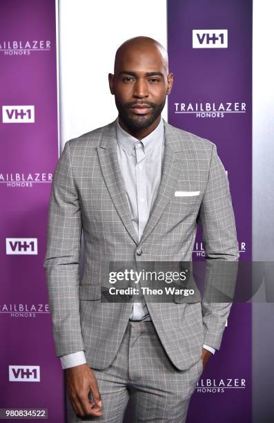 Host Karamo Brown attends VH1 Trailblazer Honors 2018 at The Cathedral of St. John the Divine on June 21, 2018 in New York City.