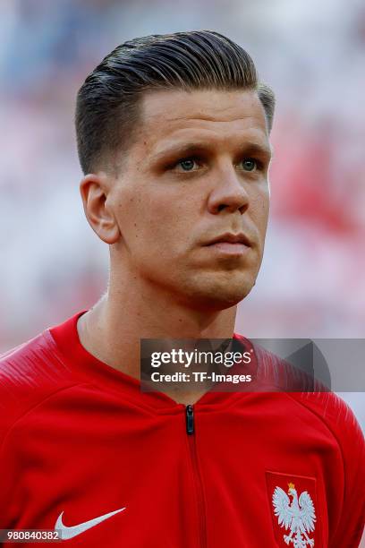 Goalkeeper Wojciech Szczesny of Poland looks on prior to the 2018 FIFA World Cup Russia group H match between Poland and Senegal at Spartak Stadium...