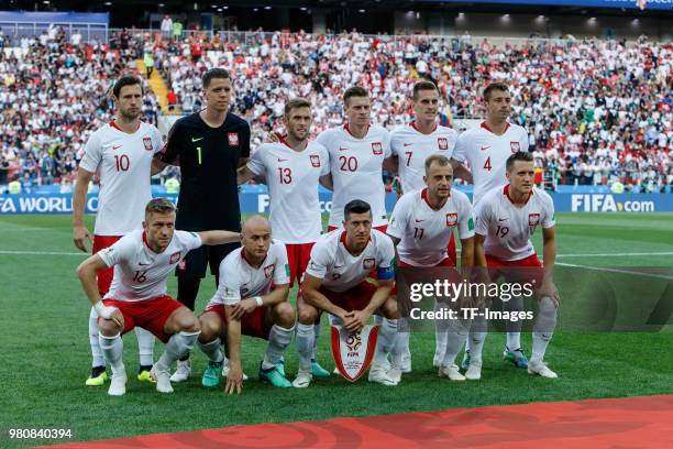 Grzegorz Krychowiak of Poland, Goalkeeper Wojciech Szczesny of Poland, Artur Jedrzejczyk of Poland, Lukasz Piszczek of Poland, Arkadiusz Milik of...