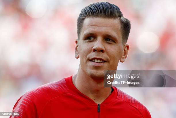 Goalkeeper Wojciech Szczesny of Poland looks on prior to the 2018 FIFA World Cup Russia group H match between Poland and Senegal at Spartak Stadium...