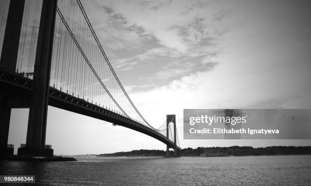 verrazano bridge - verrazano stock pictures, royalty-free photos & images