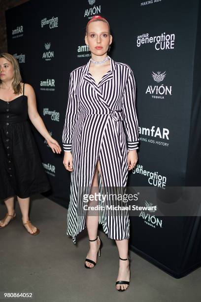 Mery Racauchi attends amfAR GenCure Solstice 2018 at SECOND. On June 21, 2018 in New York City.