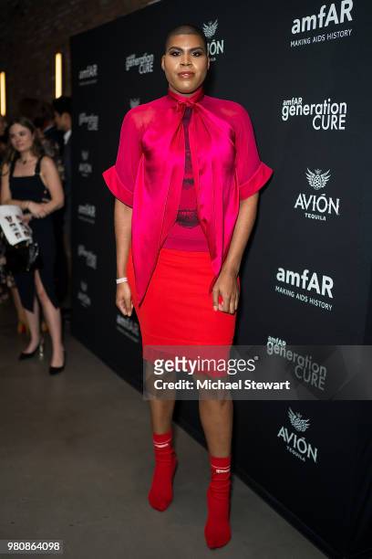 Johnson attends amfAR GenCure Solstice 2018 at SECOND. On June 21, 2018 in New York City.