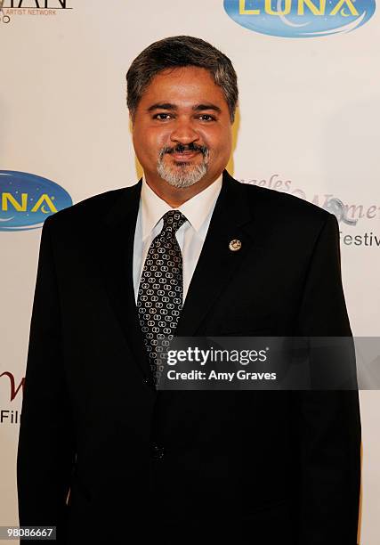 Amyn Rahimtoola attends the Los Angeles Women's International Film Festival Opening Night Gala at Libertine on March 26, 2010 in Los Angeles,...