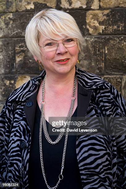 Sophie Grigson, cook and author, poses for a portrait at the Oxford Literary Festival, at Christ Church, on March 27, 2010 in Oxford, England.