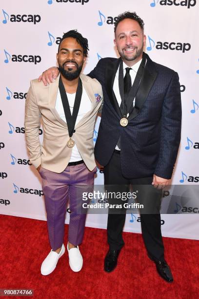 Carlos Battey and Emile Ghantous attend the 31st Annual ASCAP Rhythm & Soul Music Awards at the Beverly Wilshire Four Seasons Hotel on June 21, 2018...