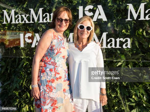 Fontene Demoulas with a guest at the ICA Boston Watershed Gala presented by Max Mara on June 21, 2018 in Boston, Massachusetts.