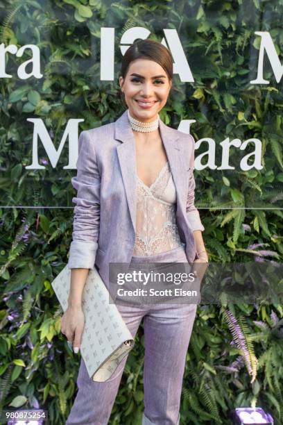 Global style influencer Camila Coelho at the ICA Boston Watershed Gala presented by Max Mara on June 21, 2018 in Boston, Massachusetts.