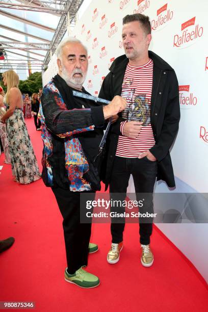 Udo Walz and his husband Carsten Thamm-Walz during the Raffaello Summer Day 2018 to celebrate the 28th anniversary of Raffaello on June 21, 2018 in...