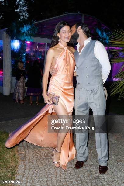 Rebecca Mir and Massimo Sinato during the Raffaello Summer Day 2018 to celebrate the 28th anniversary of Raffaello at Villa von der Heydt on June 21,...