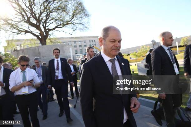 Dpatop - 19 March 2018, Argentina, Buenos Aires: Olaf Scholz of the Social Democratic Party , German Minister of Finance and Vice-Chancellor of...