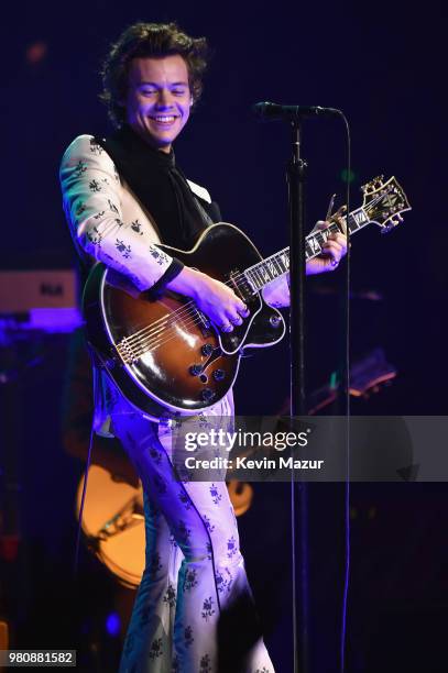 Harry Styles performs onstage during Harry Styles: Live On Tour - New York at Madison Square Garden on June 21, 2018 in New York City.