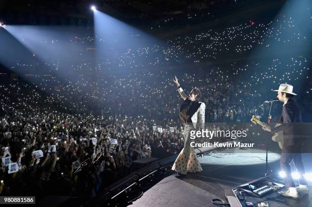 Harry Styles performs onstage during Harry Styles: Live On Tour - New York at Madison Square Garden on June 21, 2018 in New York City.