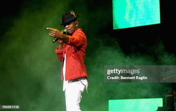 Ne-Yo performs at BETX Live!, presented by Denny's, during the 2018 BET Experience at Microsoft Square at L.A. Live on June 21, 2018 in Los Angeles,...