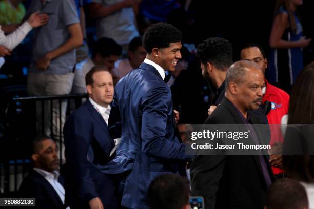 Chandler Hutchison is selected twenty-second overall by the Chicago Bulls during the 2018 NBA Draft on June 21, 2018 at Barclays Center in Brooklyn,...