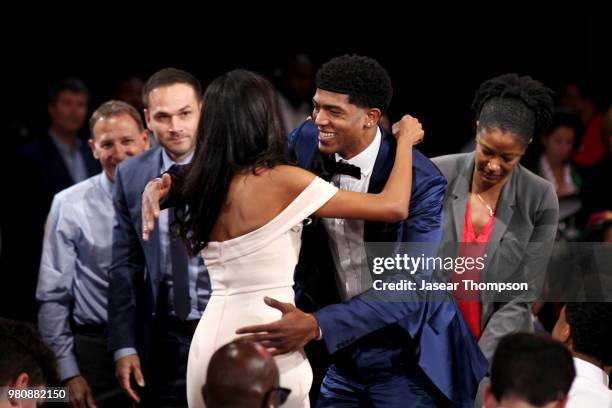 Chandler Hutchison is selected twenty-second overall by the Chicago Bulls during the 2018 NBA Draft on June 21, 2018 at Barclays Center in Brooklyn,...