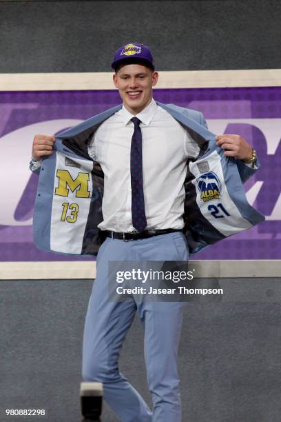 Moe Wagner is selected twenty-fifth overall by the Los Angeles Lakers during the 2018 NBA Draft on June 21, 2018 at Barclays Center in Brooklyn, New...
