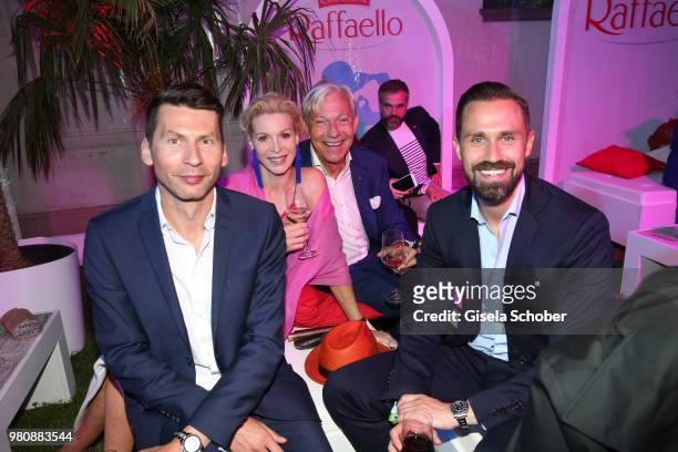 Grit Weiss, Jo Groebel, Daniel Funke during the Raffaello Summer Day 2018 to celebrate the 28th anniversary of Raffaello on June 21, 2018 in Berlin,...