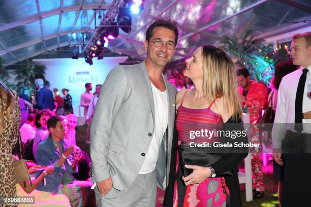 Andreas Elsholz and his wife Denise Zich during the Raffaello Summer Day 2018 to celebrate the 28th anniversary of Raffaello on June 21, 2018 in...
