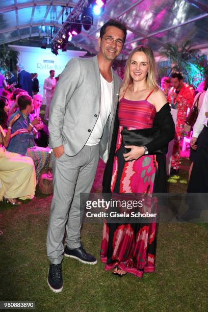 Andreas Elsholz and his wife Denise Zich during the Raffaello Summer Day 2018 to celebrate the 28th anniversary of Raffaello on June 21, 2018 in...