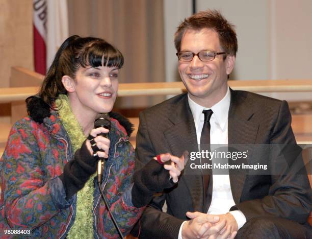 Pauley Perrette and Michael Weatherly *exclusive*