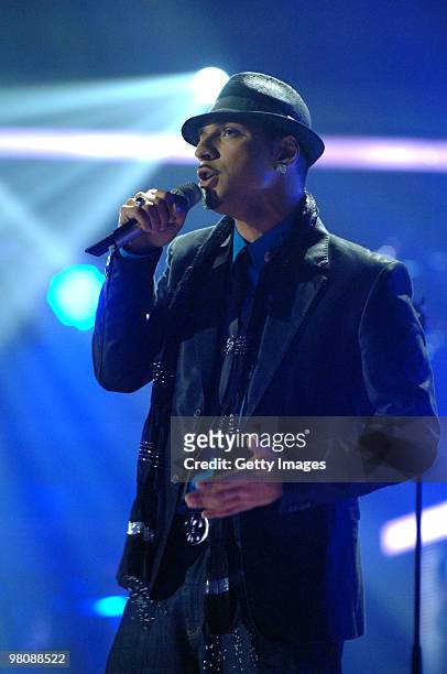 Mehrzad Marashi performs during the 6th episode of the TV show 'Deutschland sucht den Superstar' on March 27, 2010 in Cologne, Germany.