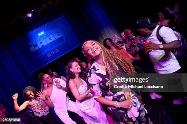 Faith Evans performs at the Netflix Original Series Marvel's Luke Cage Season 2 New York City Premiere on June 21, 2018 in New York City.