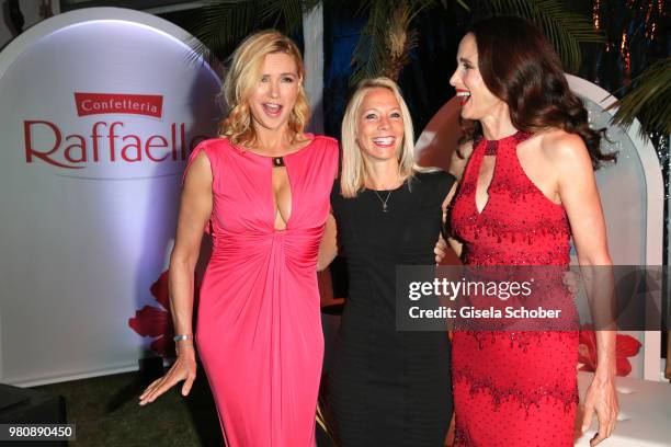 Andie MacDowell, Maria Malva, Ferrero Germany and Veronica Ferres during the Raffaello Summer Day 2018 to celebrate the 28th anniversary of Raffaello...