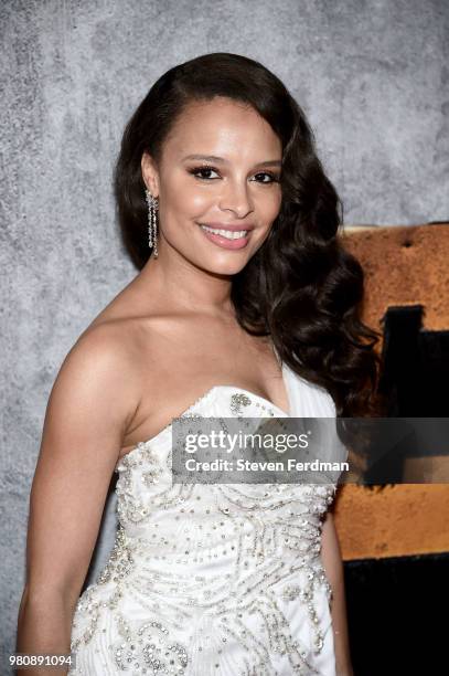 Antonique Smith attends the 'Luke Cage' Season 2 premiere at The Edison Ballroom on June 21, 2018 in New York City.