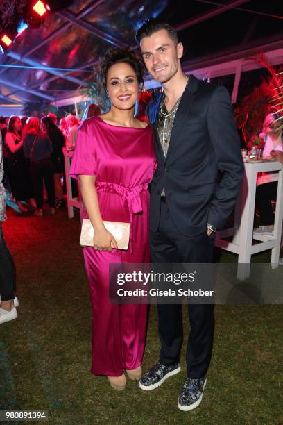 Nina Moghaddam and Paul-Henry Duval during the Raffaello Summer Day 2018 to celebrate the 28th anniversary of Raffaello on June 21, 2018 in Berlin,...