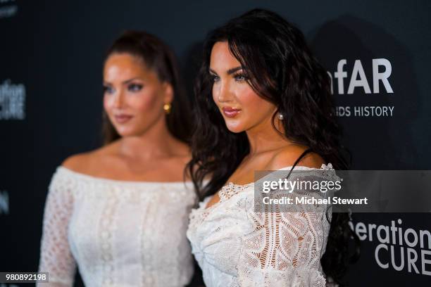 Olivia Pierson and Natalie Halcro attend amfAR GenCure Solstice 2018 at SECOND. On June 21, 2018 in New York City.