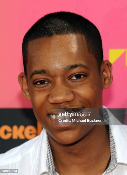 Actor Tyler James Williams arrives at Nickelodeon's 23rd Annual Kid's Choice Awards held at UCLA's Pauley Pavilion on March 27, 2010 in Los Angeles,...