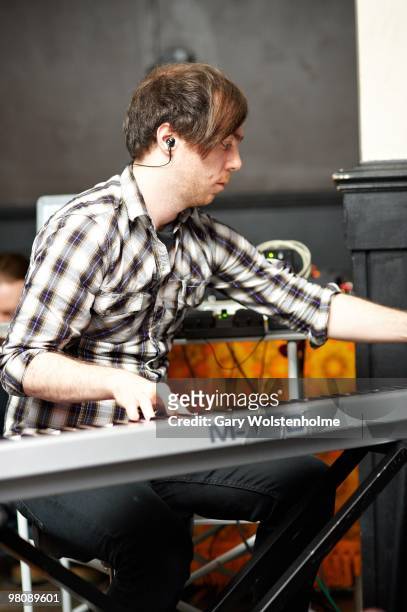 Martin Doherty of The Twilight Sad performs on stage at The Harley on March 27, 2010 in Sheffield, England.