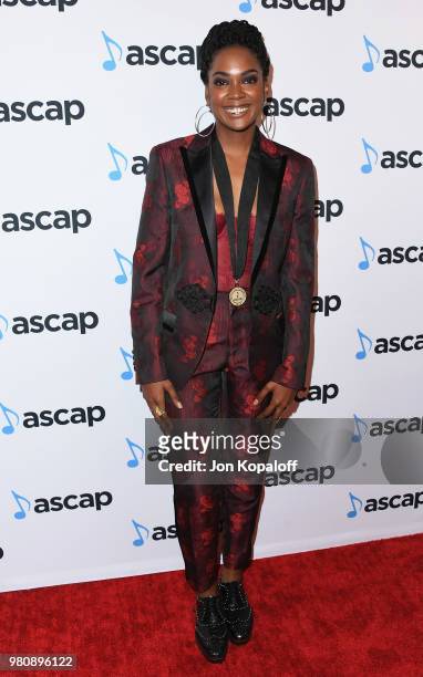 Ingrid Nicole Burley attends the 2018 ASCAP Rhythm & Soul Music Awards at the Beverly Wilshire Four Seasons Hotel on June 21, 2018 in Beverly Hills,...