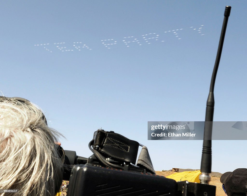 Large Tea Party Rally Held In Sen. Harry Reid's Hometown Of Searchlight, NV