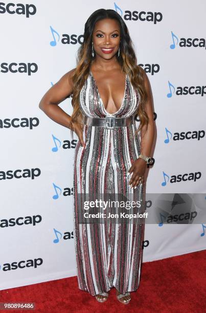 Kandi Burruss attends the 2018 ASCAP Rhythm & Soul Music Awards at the Beverly Wilshire Four Seasons Hotel on June 21, 2018 in Beverly Hills,...