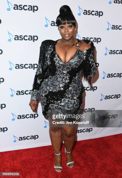 LaTocha Scott attends the 2018 ASCAP Rhythm & Soul Music Awards at the Beverly Wilshire Four Seasons Hotel on June 21, 2018 in Beverly Hills,...