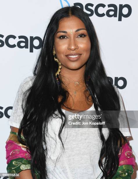 Melanie Fiona attends the 2018 ASCAP Rhythm & Soul Music Awards at the Beverly Wilshire Four Seasons Hotel on June 21, 2018 in Beverly Hills,...