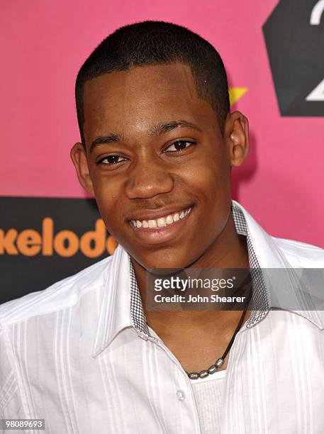 Actor Tyler James Williams arrives at Nickelodeon's 23rd annual Kids' Choice Awards at Pauley Pavilion on March 27, 2010 in Los Angeles, California.